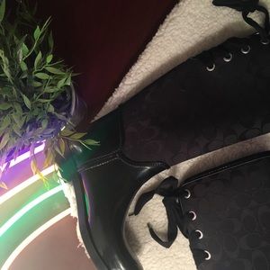 BLACK Coach rainboots